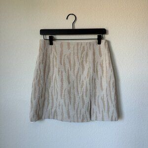 Kookai Women’s Cream And Beige Toronto Skirt Australian Label Size 8 US